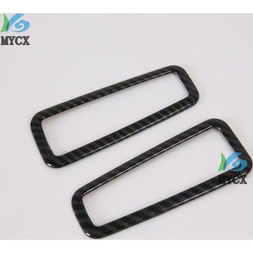 For Hyundai Tucson 2019 2020 Car Styling ABS Carbon Fiber Interior Rear Reading Light Lamp Cover Trim 2pcs Accessories