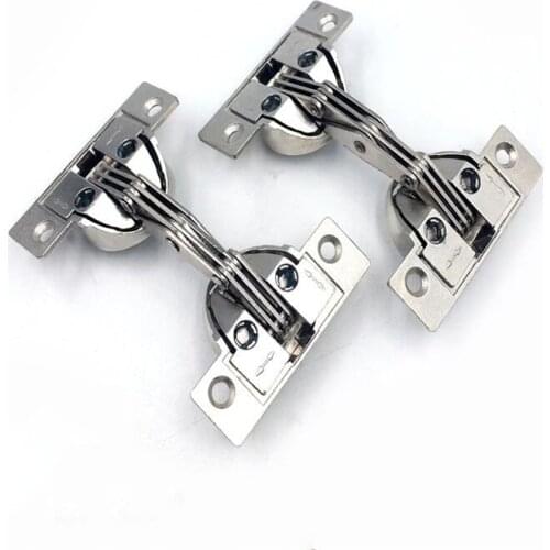 Zinc alloy Door 125 degrees oblique side door angle 45 stitching hidden hinge furniture hinges x2