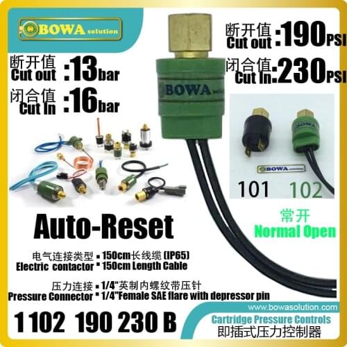 Fixed pressure switches is used for condenser fan control in order to maintain condensing temperature in different latitudes