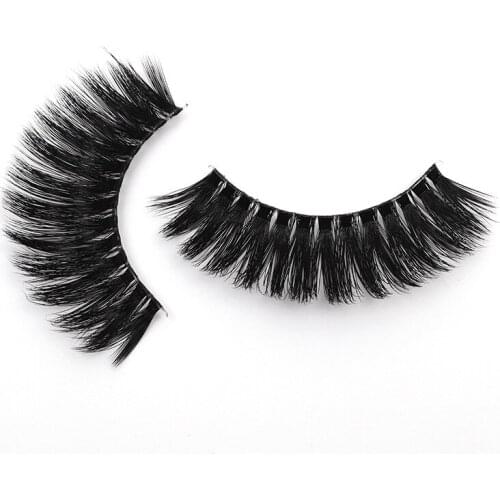 Flash girl HOT SALE MA02 Faux Mink Eyelashes 3D Silk Protein Lashes 100% Handmade comfort Fake Eye Lashes with Pink Gift Box