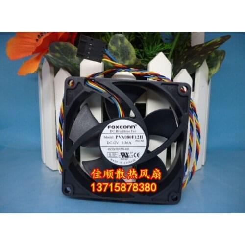 FOXCONN 80*80*20 12V 0.36A PVA080F12H -P02-AE 4 line fan