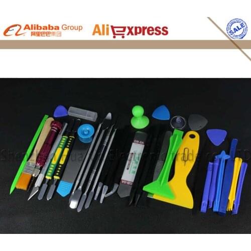 NEW 34 In 1 Phone Opening Repair Tools Screwdrivers Set Kit ESD Tweezers For IPhone Samsung HTC Nokia Laptop Tablet Open Tools
