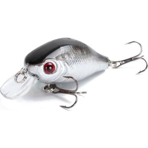 1PCS Floating Crank Lures 5.5cm 7.6g Trolling Artificial Plastic Hard Fishing Bait Tackle Pike Bass Crankbait Wobbler Pesca