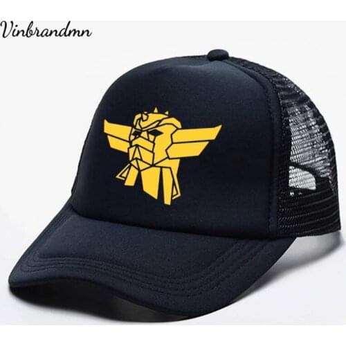 Goldorak Funny Print Baseball Cap Unisex Women Men Parent-child Hats Mesh Visor Outdoor Sun Hat Adjustable Caps Mazinger Z Hat
