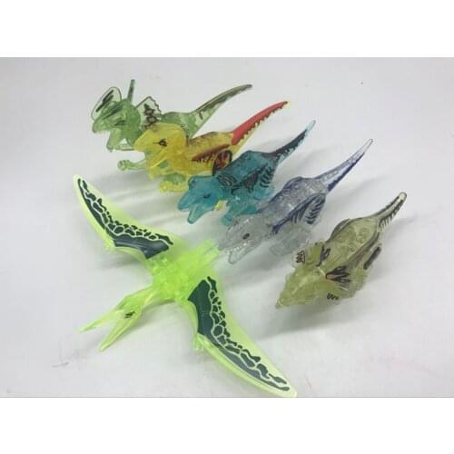 Building Blocks 6pcs Dinosaur Baby Toys Movie TV Characters Collection Educational Bricks Children Compatible fig