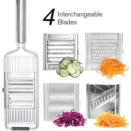 Multifunctional Stainless Steel Shredder Slicer Kit Vegetable Cutter Kitchen Manual Fruit Grater Cutter Slicing Tools