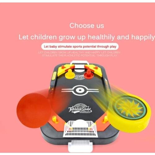 New Mini Air Hockey Toy Puzzle Mini Board Game Soccer Multiplayer 2 in Tabletop Hockey 1 Interactive Parent-child Q0J1
