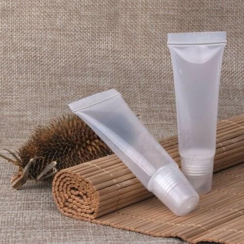 New Arrival 50pcs 8ml Makeup Tubes Lip Gloss Clear Empty Cosmetic Containers Lip Tube Bottle Empty Container Soft Tube