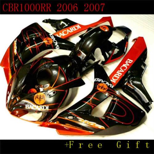 Km New Fairings set For CBR1000RR 06 07 CBR1000 2006 2007 ABS Plastic Motorcycle Fairing Kit Cowlings Bodywork red black white