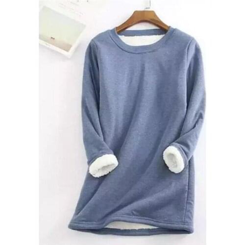 Autumn Winter Knitted Sweater Women Pullover O Neck Long Sleeve Femmle Loose Plus Size Warm Sweater Female Long Add Plush Tops