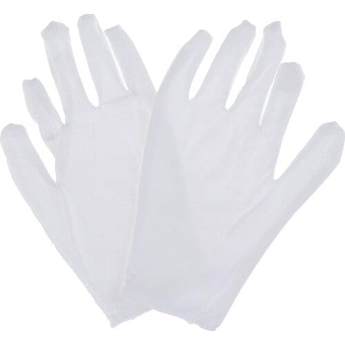 Dry Hands Handling Film Spa Gloves Ceremonial Inspection Gloves Equipment 1 Pairs Gloves White Cats Work Gloves