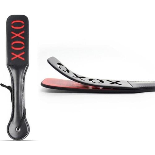 1PCS Flirting Whip PU Leather Ass Spanking Paddle Sexy Flogger Adult Game Toys Fetish Sex Toy For Couple Kinky BDSM Torture Gear