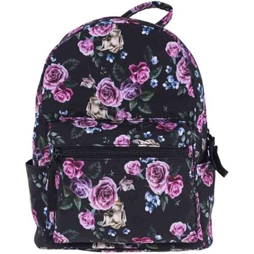 New Fashion Small Backpack 3D Digital Printing Flower Childrens Schoolbag LXBA16