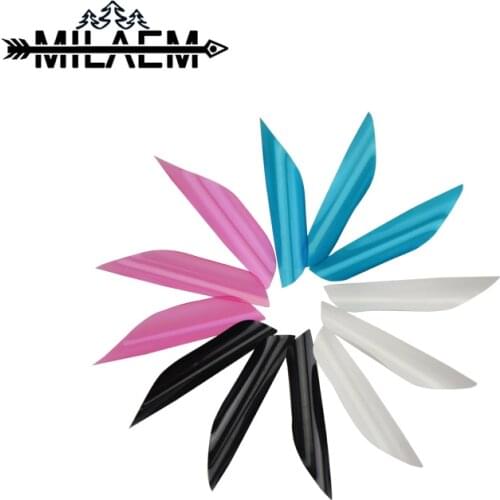 50 Pcs 1.75 inch Archery Spin Arrow Feather High Quality Spiral Arrow Vanes For Carbon Aluminum Arrows Accessories Hunting Game