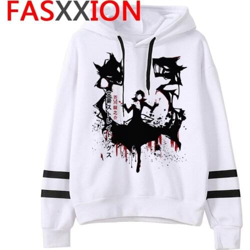 Bungou Stray Dogs hoodies male grunge printed anime printed male pullover y2k aesthetic