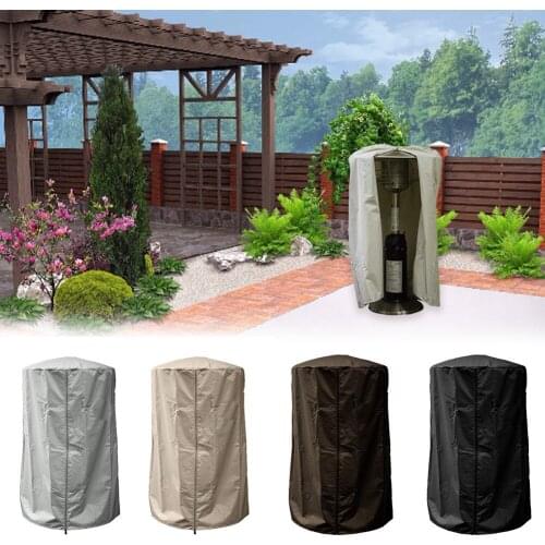 210D Oxford Silver Coated Waterproof Fabric Garden Heater Cover Patio Heater Duty Tabletop Cover Protect Heater From Damage