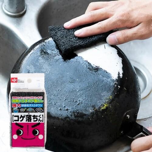 Japan High Quality Sponge Kitchen Emery Magic Sponge Eraser Rub The Pot Except Rust Focal Stains Sponge Kitchen Accessories