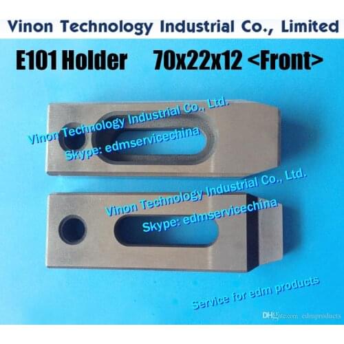 2pcs/lot) 70Lx22Wx12H with M8 hole E101 edm Clamping Jig Holder Parts (Front type) for all Wire Cut machine, Wire-EDM Clamp 70L