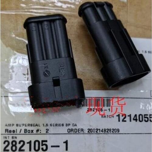 282105-1 TE Automotive connector CONN TAB HOUSING 3POS BLACK 6MM spacing and others car connector new and original 10pcs/lot