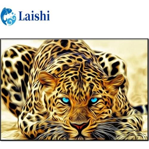 5D Diamond Painting Animal art leopard Full Round Drill Mosaic Diamond Embroidery Cross Stitch Kits Home Decor Christmas Gift