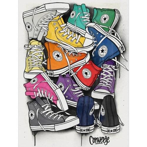 5D DIY Diamond Painting Shoe pattern Full Cross Stitch Diamond Embroidery Mosaic Rhinestone Home Decor Handmade Gifts