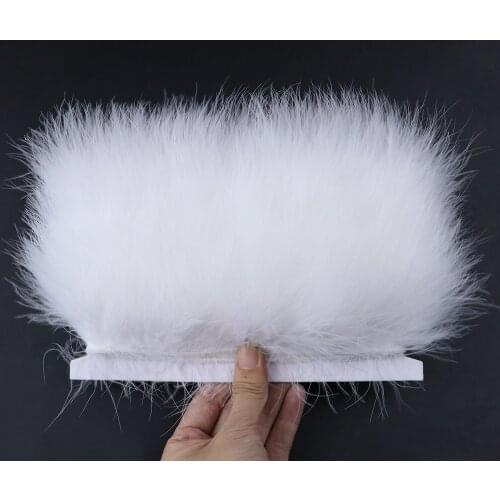 Wholesale Natural Turkey Feathers Trim Fringe DIY Wedding Clothes Decoration Carnival Dress Accessories Plumes Ribbon For Crafts