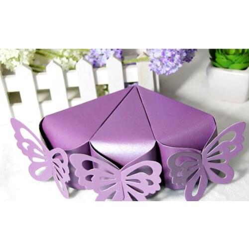Butterfly paper candy chocolate gift box for wedding birthday tea party favor Wholesale