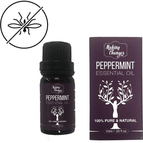 10ML/Bottle Peppermint Mosquito repellent Essential Oils for aroma diffuser air Humidifier Aromatherapy Water-soluble Oil