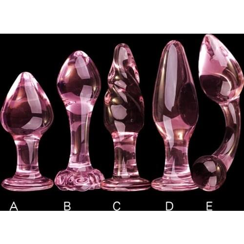 Erotic Crystal Pyrex Glass Dildo Ball Bead Fake Penis Butt Plug Sex Toys For Women Men To Prostate Massager Masturbation