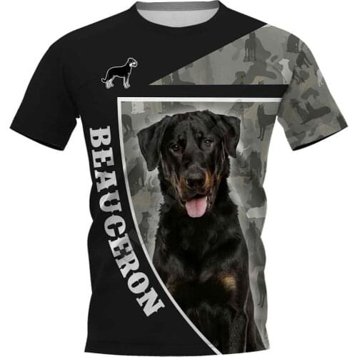 Beauceron 3D Printed t shirts women for men Summer Casual Tees Short Sleeve T-shirts Funny Animals Short Sleeve