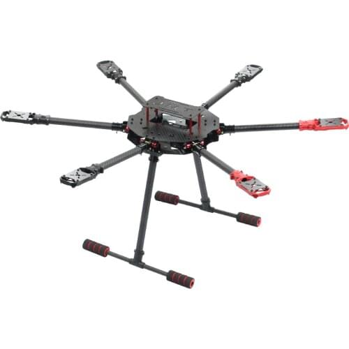 JMT Saker610 610mm/ Saker675 675mm 6-axle Carbon Fiber Foldable Frame for DIY RC Drone Hexacopter Support 5010-3508 750kv Motor