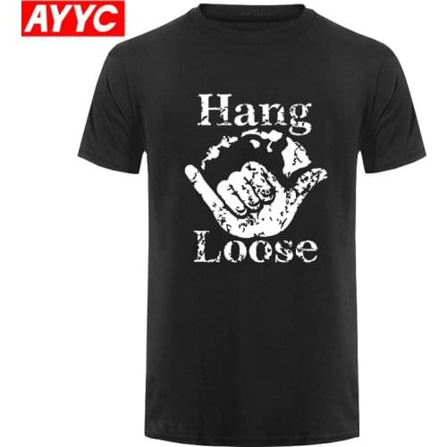 Hot sale Fashion Hang Loose Hawaiian Island Surfings Riding Waves T shirt Tee shirt