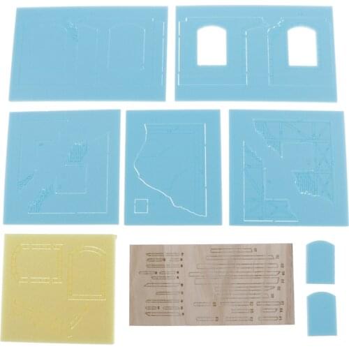 1/35 Scale Model Ruins Corner House For Dioramas Layout Sand Table DIY Decor