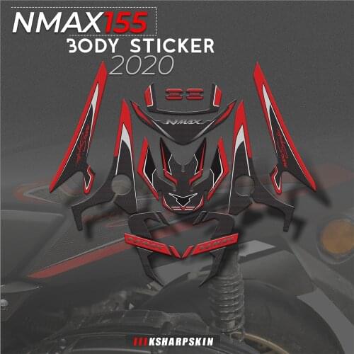 Motorcycle 3D Gel Front Rear Fairing fuel tank body Whole moto protection sticker decals kit For Yamaha NMAX 155 nmax155 2020