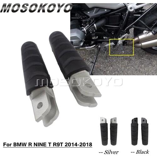 2pcs Cafe Racer Motorcycle Front Foot Pedals Rest Footpegs FootRests For BMW R NINET / R NINE T R9T 2014-2018