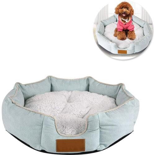 Soft Octagonal Pet Nest Washable Dog Bed Moisture Proof Durable Cat House Dogs Mat Winter Warm Cats Dog Product