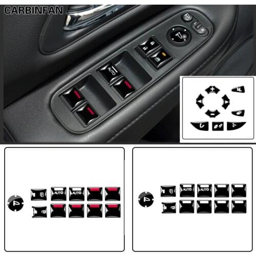 Steering Wheel Button Stickers Up-Window Door Lock Unlock Button Cover Car Styling For Honda HRV HR-V C1826