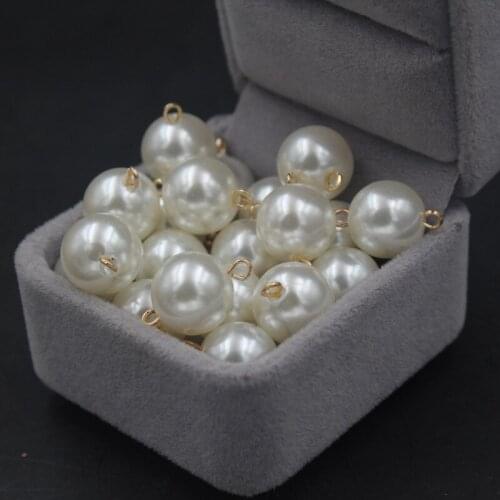 New Charm 100pcs Pearl Pendant For Women Handmade Necklace Bracelet Earring Hair Accessories Apparel Diy Jewelry Accessories