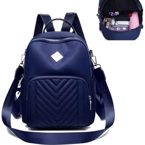Oxford Womens Backpack Large Capacity School Girl Backpack Mutilfunction Waterproof Travel Bag Fashion Rucksack Female M086