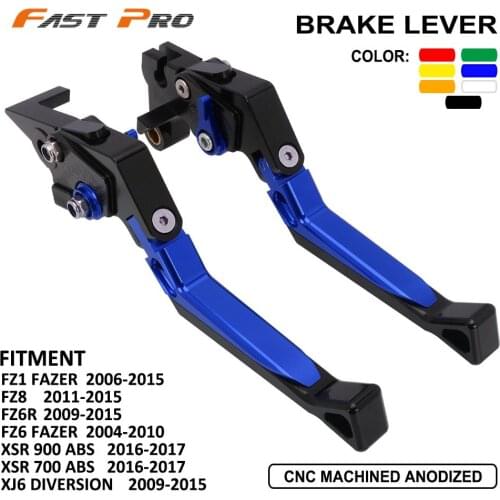 Motorcycle CNC Adjustable Folding Brake Clutch Lever For Yamaha FZ1 FZ6 FAZER FZ8 FZ6R 2009-2015 XSR 900 700 ABS 2016-2017