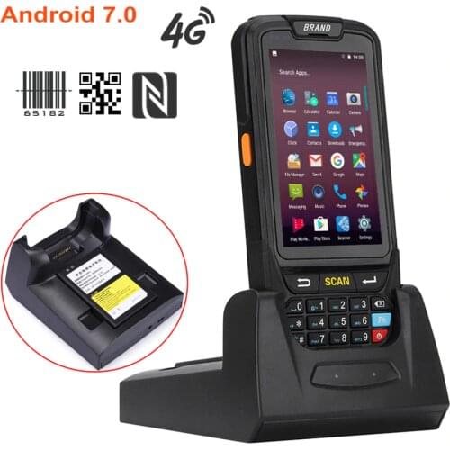 PL-40L 4G Lte bluetooth handheld 1D laser 2D android barcode scanner pda data terminal scanner free shipping