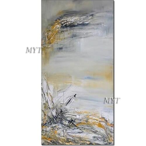 Gray Color New Abstract Oil Painting Art 100% Hand-painted Canvas Paintings Artwork Unframed Wall Art Dropshipping Pieces Art