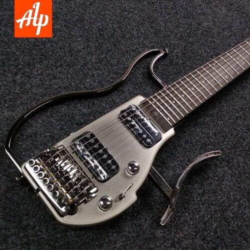 ALP Headless Travel Electric Guitar Double Humbucker AD7-200 Ebony finger board foldable guitar