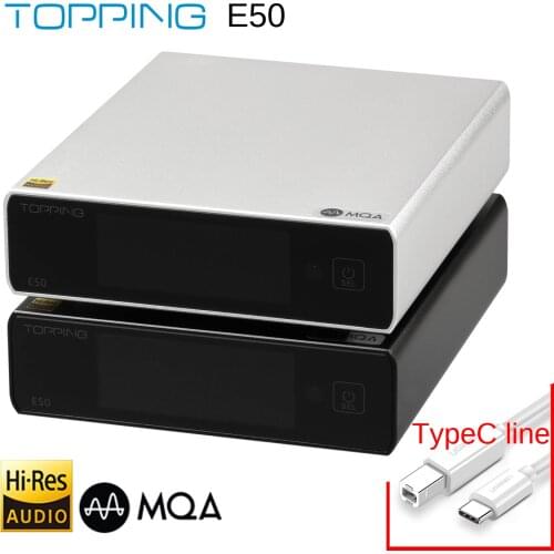 TOPPING E50 USB DAC CSS ES9068AS AUDIO Desktop Decoder XMOS XU216 MQA Full Decode DSD64