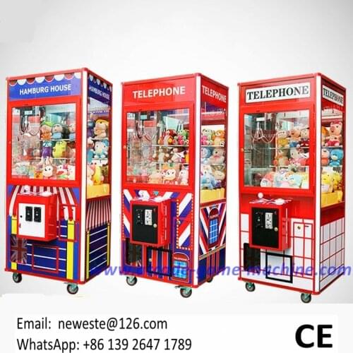Shopping Malls Singapore American Like Amusement Coin Token Operated Arcade Games Crane Claw Machine For Sale
