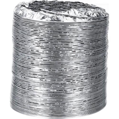 4" 100mm Air Ventilation Pipe Hose Flexible Aluminum Exhaust Duct 2m/3m Length for Kitchen Supplies Heating, Cooling & Vents WWO