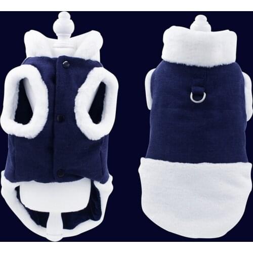 Winter Dog Clothes Warm Fleece Vest Velet Waistcoat Winter Jackets Suit Pet Dog Clothes