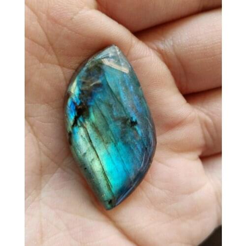 1 pcs Natural Labradorite Pendant cabochon Irregular shape,good quality strong shine labradorite pendant,size 30mm+ length