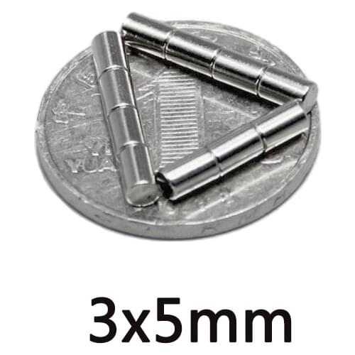 100/200/300pcs 3x5mm Powerful Strong Magnetic Magnets 3mmx5mm Permanent Neodymium Magnets 3x5mm Small Round Magnet 3*5mm