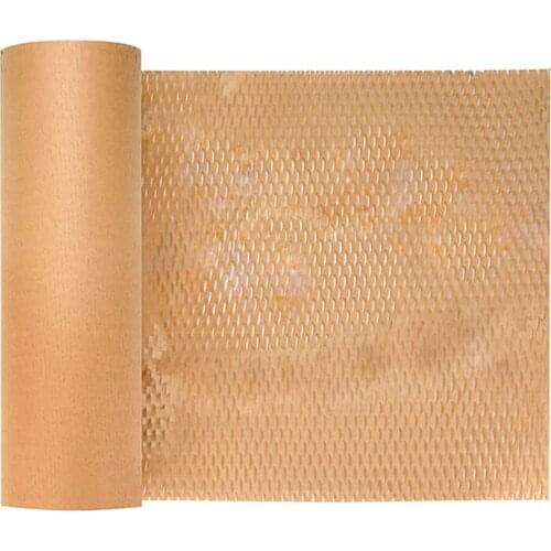 15.7Inchx98ft Eco-Friendly Honeycomb Cushioning Protective Wrap For Packing/Storing Delicate Items,Easy To Dispense Roll